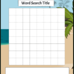 Word Search Worksheets: Free Printable Puzzles For Kids Regarding Free Printable Blank Search Template