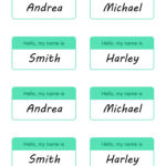 19 Editable Name Tag & Name Badge Templates [Free] With Free Printable Employee Name Badge Template
