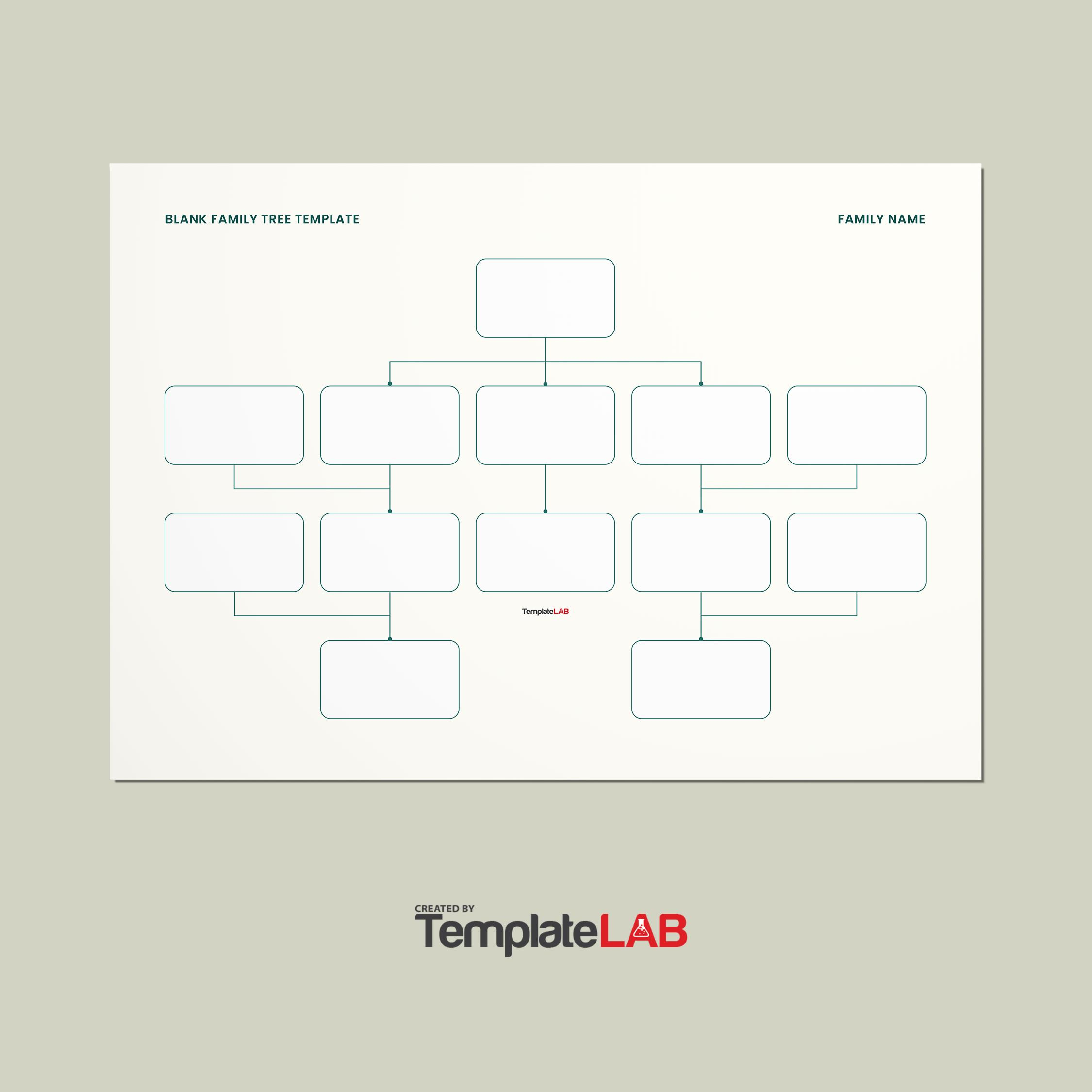 41 Free Family Tree Templates (Word, Excel, Pdf, Powerpoint) inside Free Printable Family Tree Template with Siblings