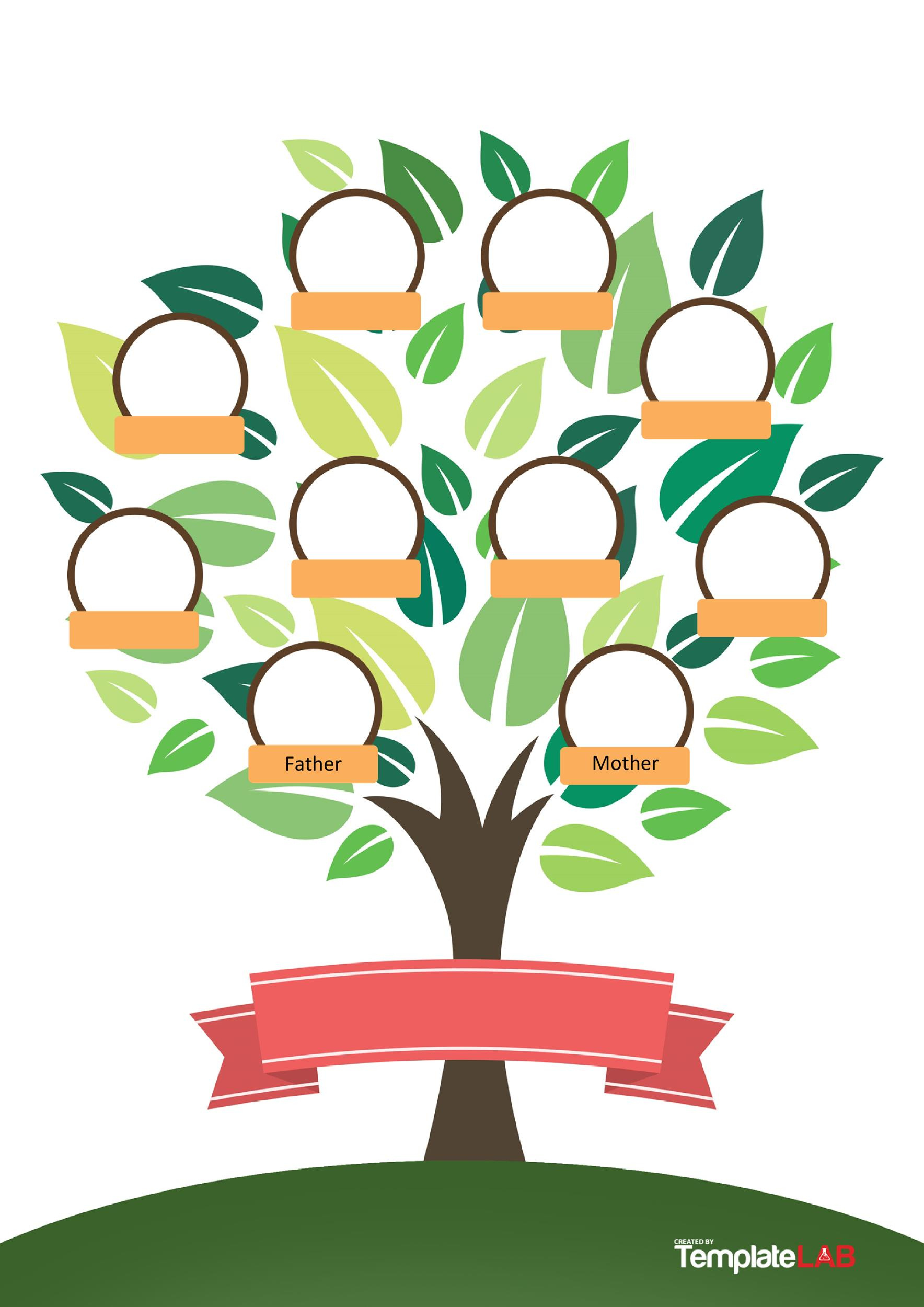 41 Free Family Tree Templates (Word, Excel, Pdf, Powerpoint) throughout Free Printable Family Tree Template