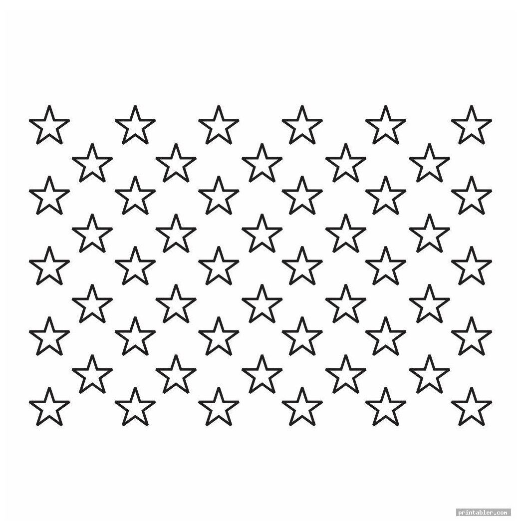 Flag Star Stencil for Free Printable American Flag Star Template