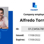 Free Employee Id Card Templates To Edit And Print | Canva In Free Printable Employee Name Badge Template