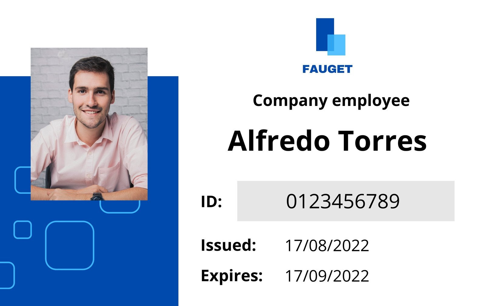 Free Employee Id Card Templates To Edit And Print | Canva in Free Printable Employee Name Badge Template