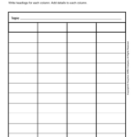 Houghton Mifflin Four Column Chart Form   Fill Online, Printable Intended For Free Printable Blank Chart Template