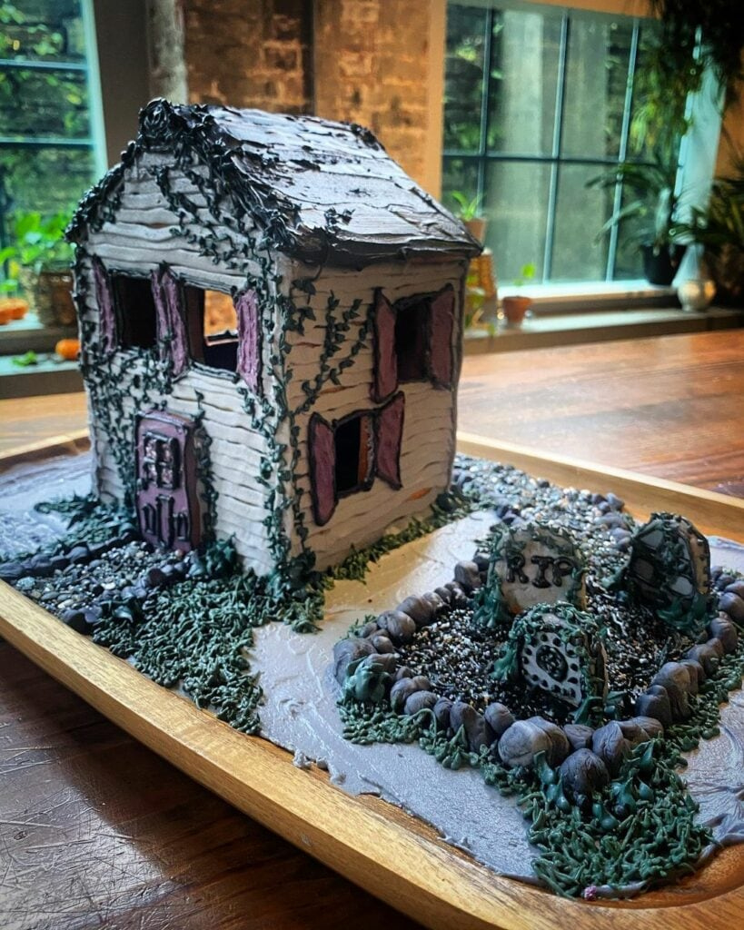 12 Halloween Gingerbread House Ideas To Make With The Family in Spooky Gingerbread House Template