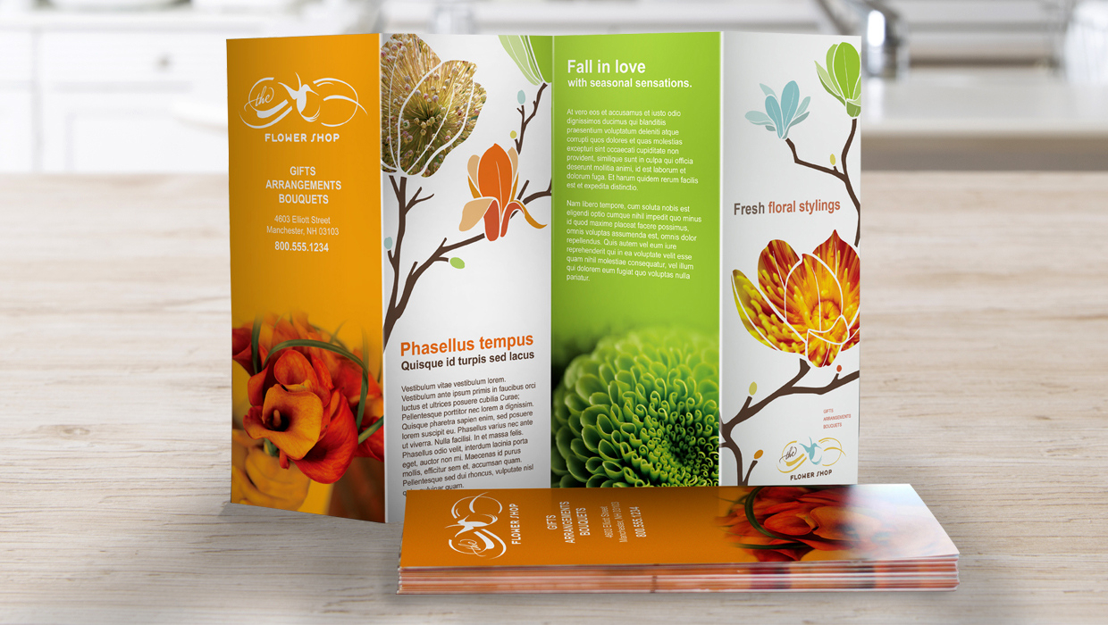 12 Things To Consider For An Effective Brochure Design intended for Creative Brochure Cover Designs Feather Template