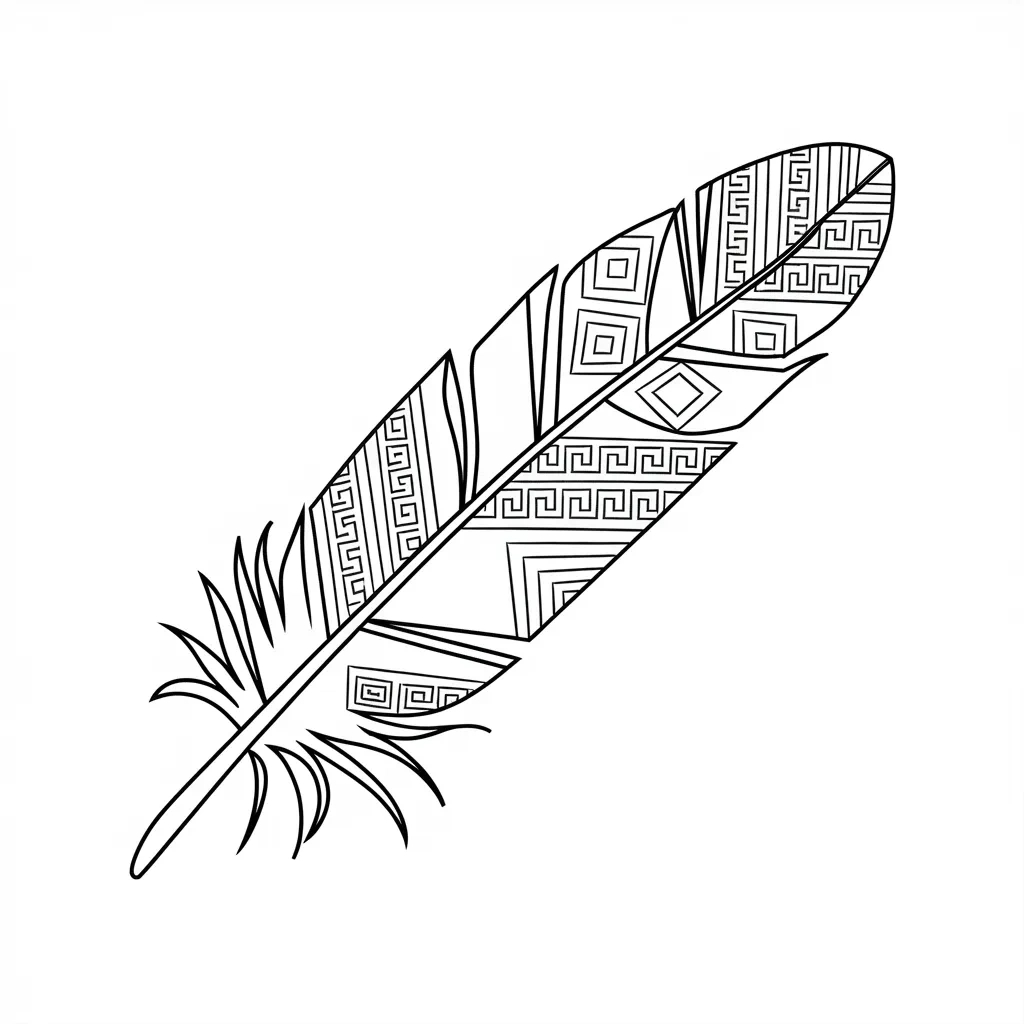 17 Free Printable Feather Template For Craft Lovers - Kidprintables with Free Printable Feather Template Pattern