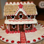 2 Story Inn Gingerbread House Template   Etsy Intended For Two Story Gingerbread House Template