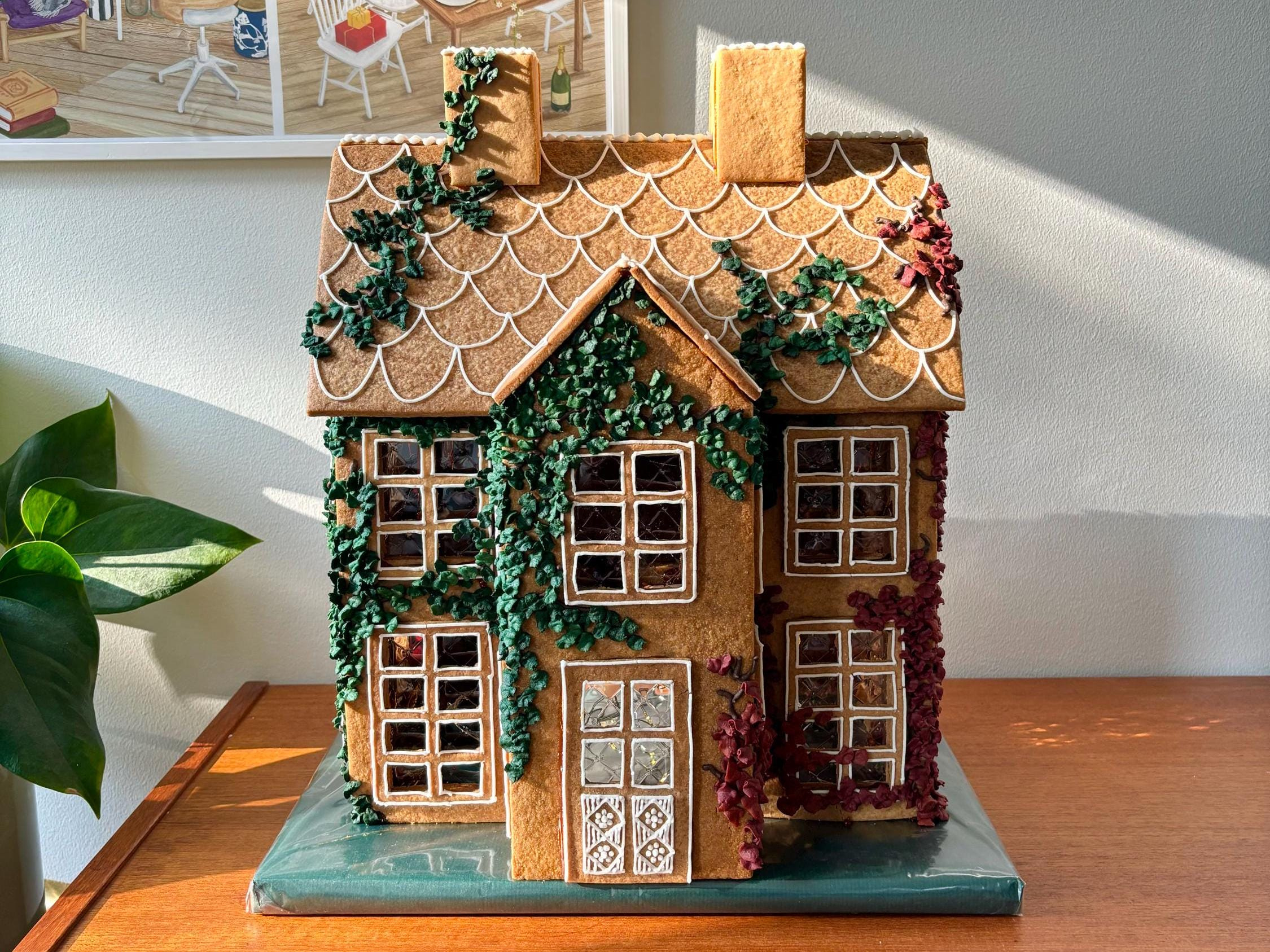 2024 Villa - Gingerbread House Template - Etsy Australia pertaining to Gingerbread House Mansion Template