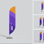 25+ Best Flag, Garden Flag & Feather Flag Mockup Templates Inside Feather Flag Template Indesign