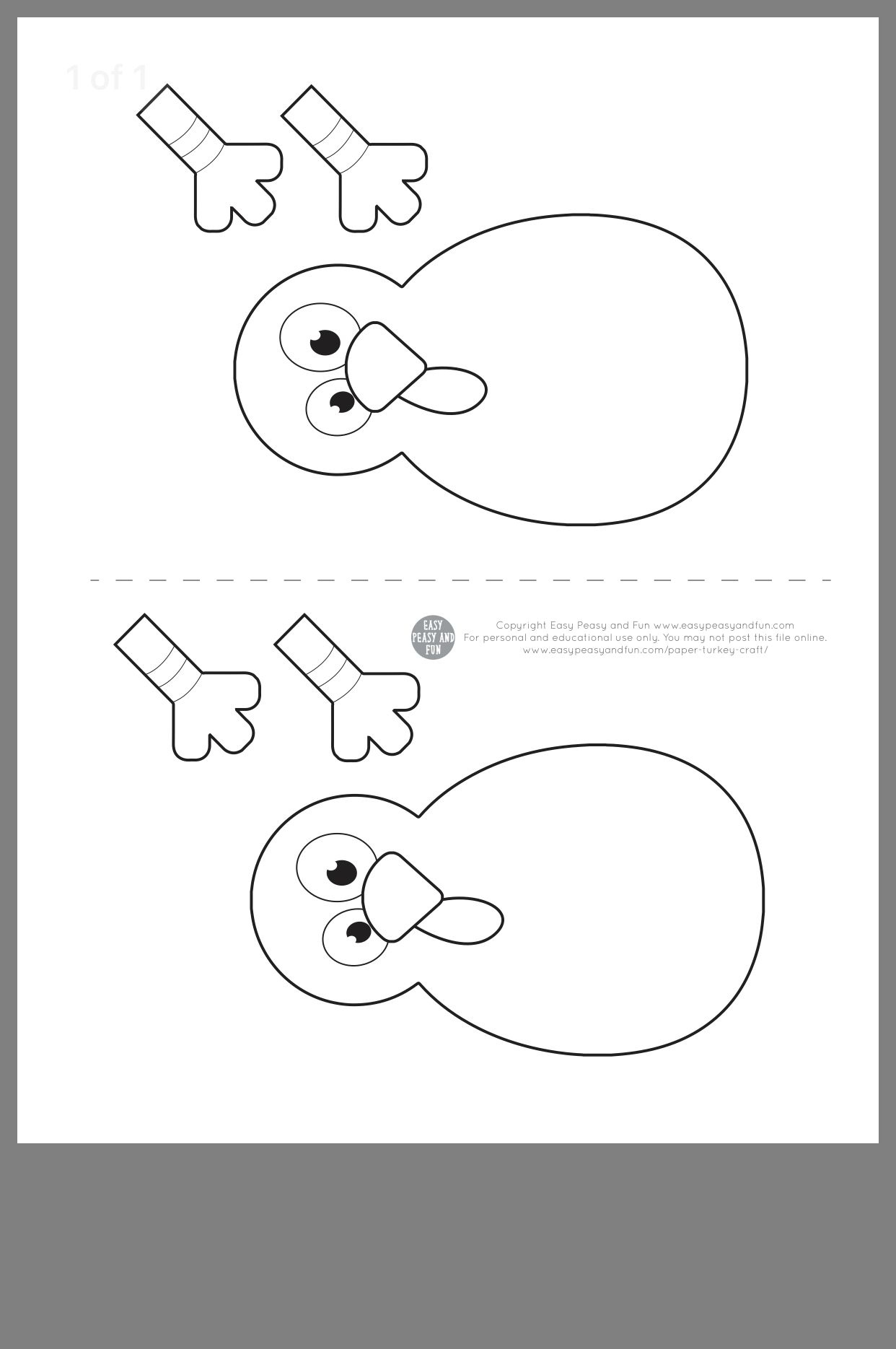 29 Thanksgiving Craft Ideas To Save Today | Thanksgiving Crafts within Featherless Turkey Template