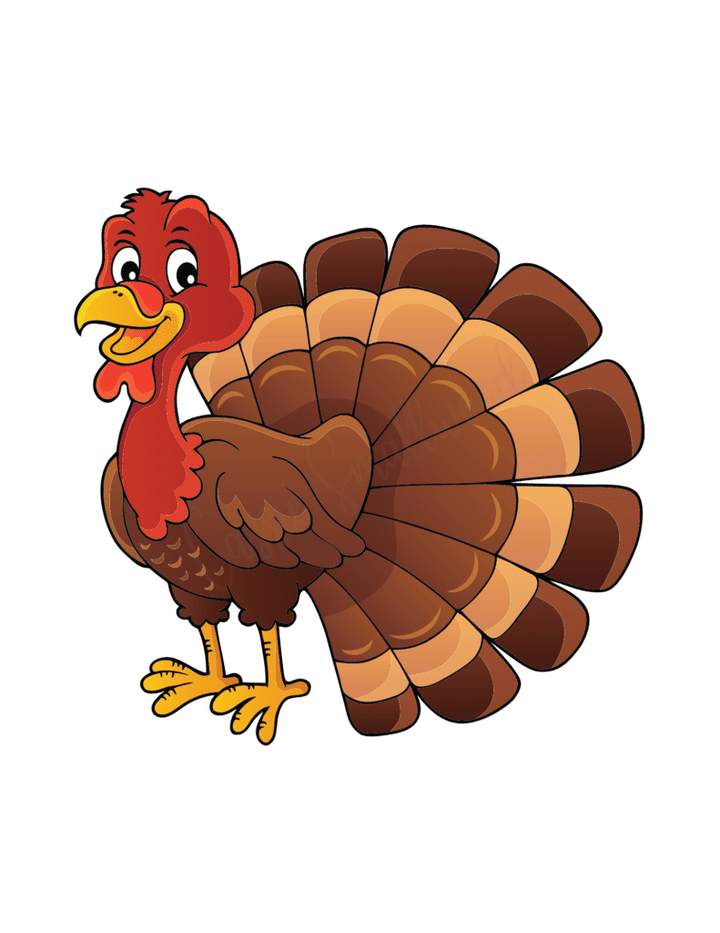 31 Cutest Turkey Templates - Cassie Smallwood for Big Turkey Template