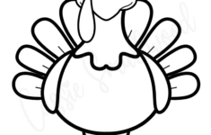 31 Cutest Turkey Templates – Cassie Smallwood for Large Printable Turkey Template