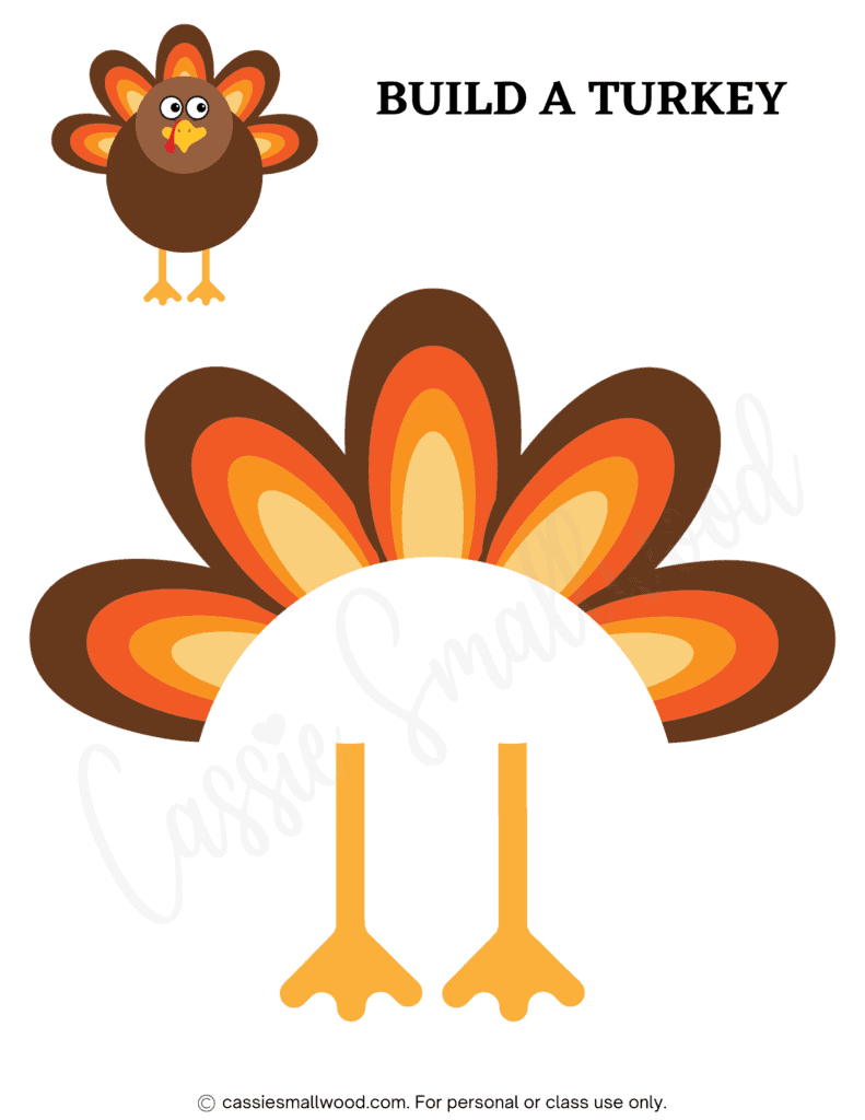 31 Cutest Turkey Templates - Cassie Smallwood in Free Thanksgiving Turkey Template