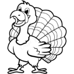 31 Cutest Turkey Templates   Cassie Smallwood In Turkey Drawing Template