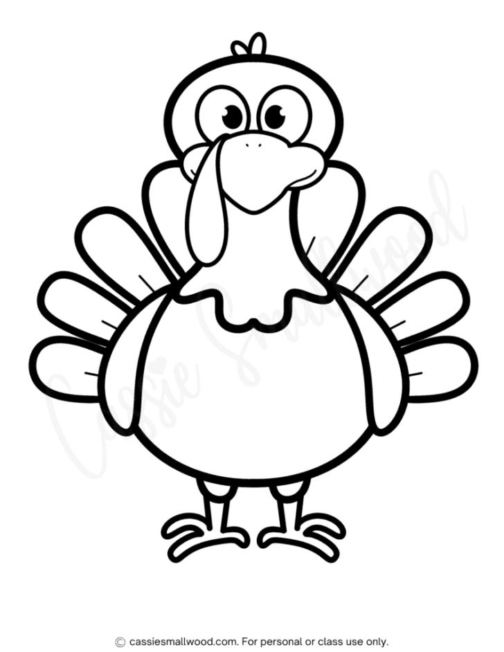 Small Printable Turkey Template