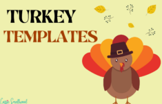 31 Cutest Turkey Templates – Cassie Smallwood regarding Large Turkey Template Printable