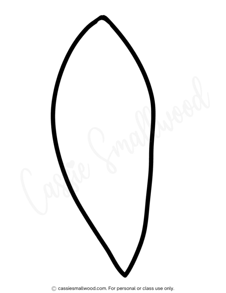 Turkey Leaf Template Turkey Leaf Template