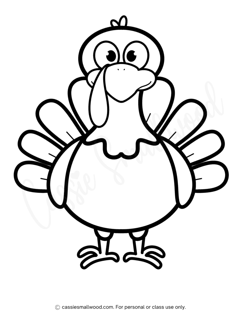 31 Cutest Turkey Templates - Cassie Smallwood throughout Template Turkey Outline