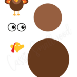 31 Cutest Turkey Templates   Cassie Smallwood With Regard To Large Turkey Template Bulletin Board