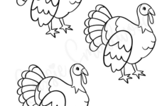 31 Cutest Turkey Templates – Cassie Smallwood with regard to Small Turkey Template