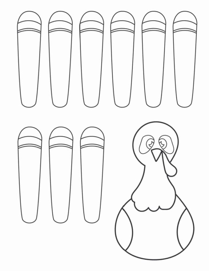Turkey Body Craft Template Turkey Body Craft Template