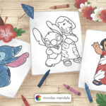 42 Lilo & Stitch Coloring Pages (Free Pdf Printables) For Printable Lilo Feather Template