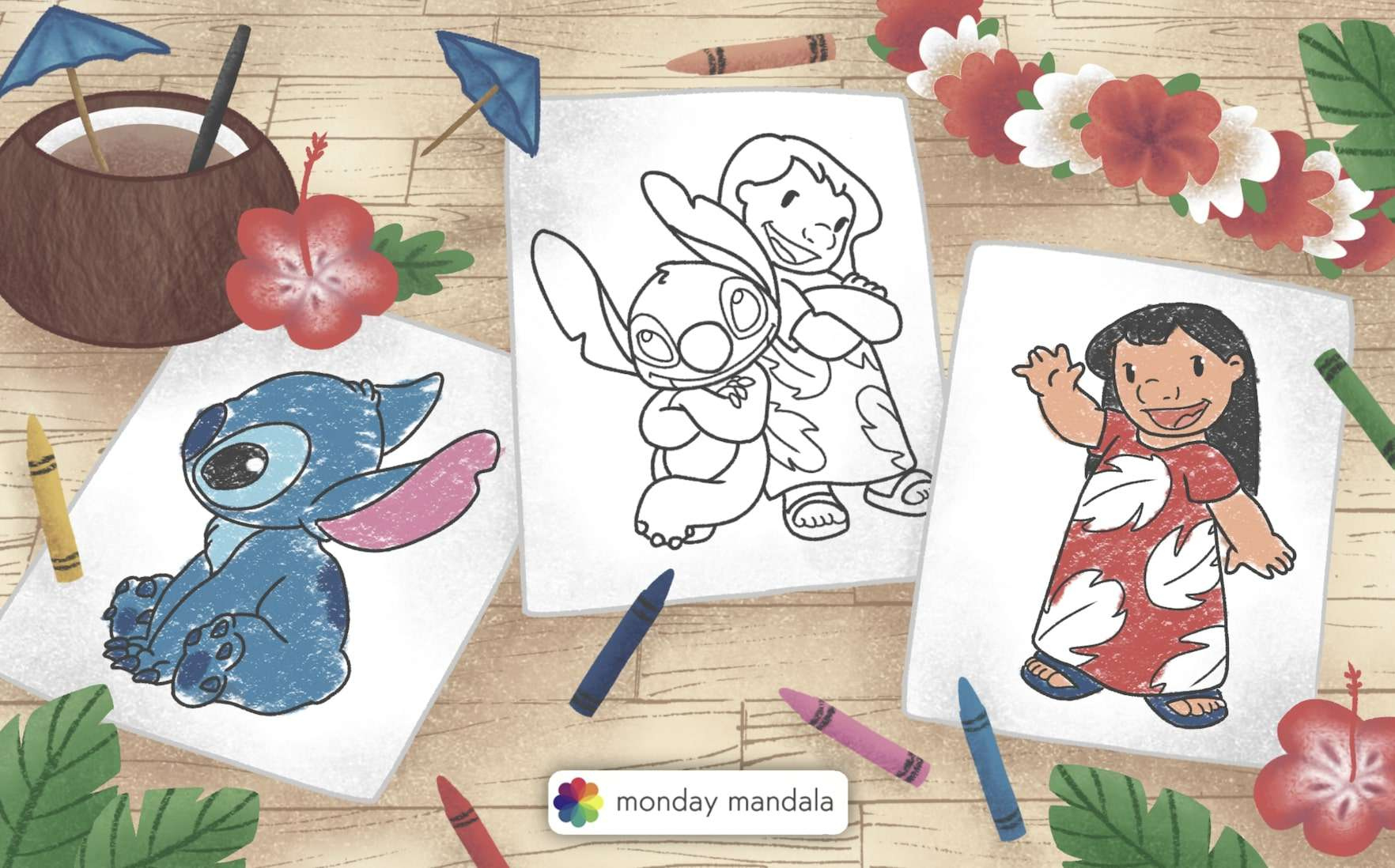 42 Lilo &amp;amp; Stitch Coloring Pages (Free Pdf Printables) for Printable Lilo Feather Template