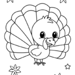 6 Free Turkey Coloring Pages   Fun With Mama For Turkey Template To Color