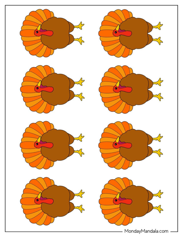 Featherless Turkey Template