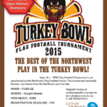 7Th Annual Turkey Bowl 2015 Flag Football Tournament   City Of Within Turkey Bowl Flyer Template