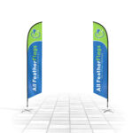 8 Ft Custom Single Sided Feather Flag – Spike Base   All Flags And For 8 Foot Feather Flag Template