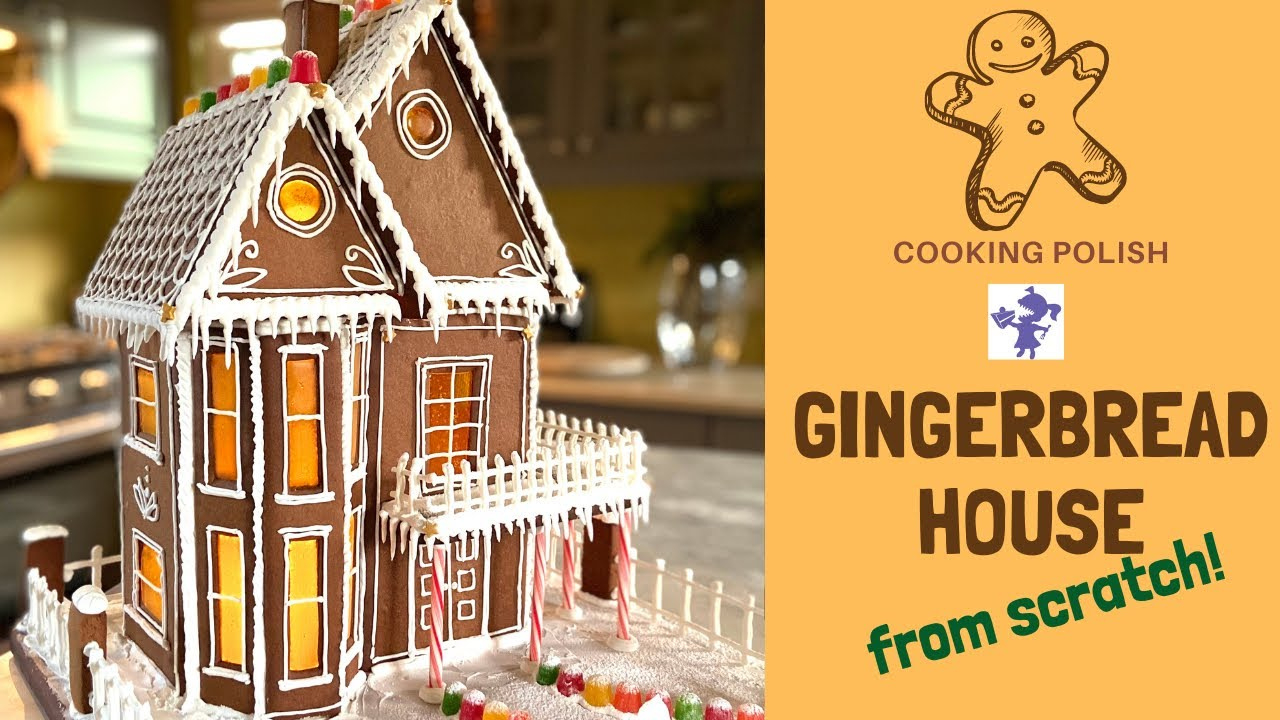 A Beautiful Gingerbread House From Scratch inside Advanced Gingerbread House Template