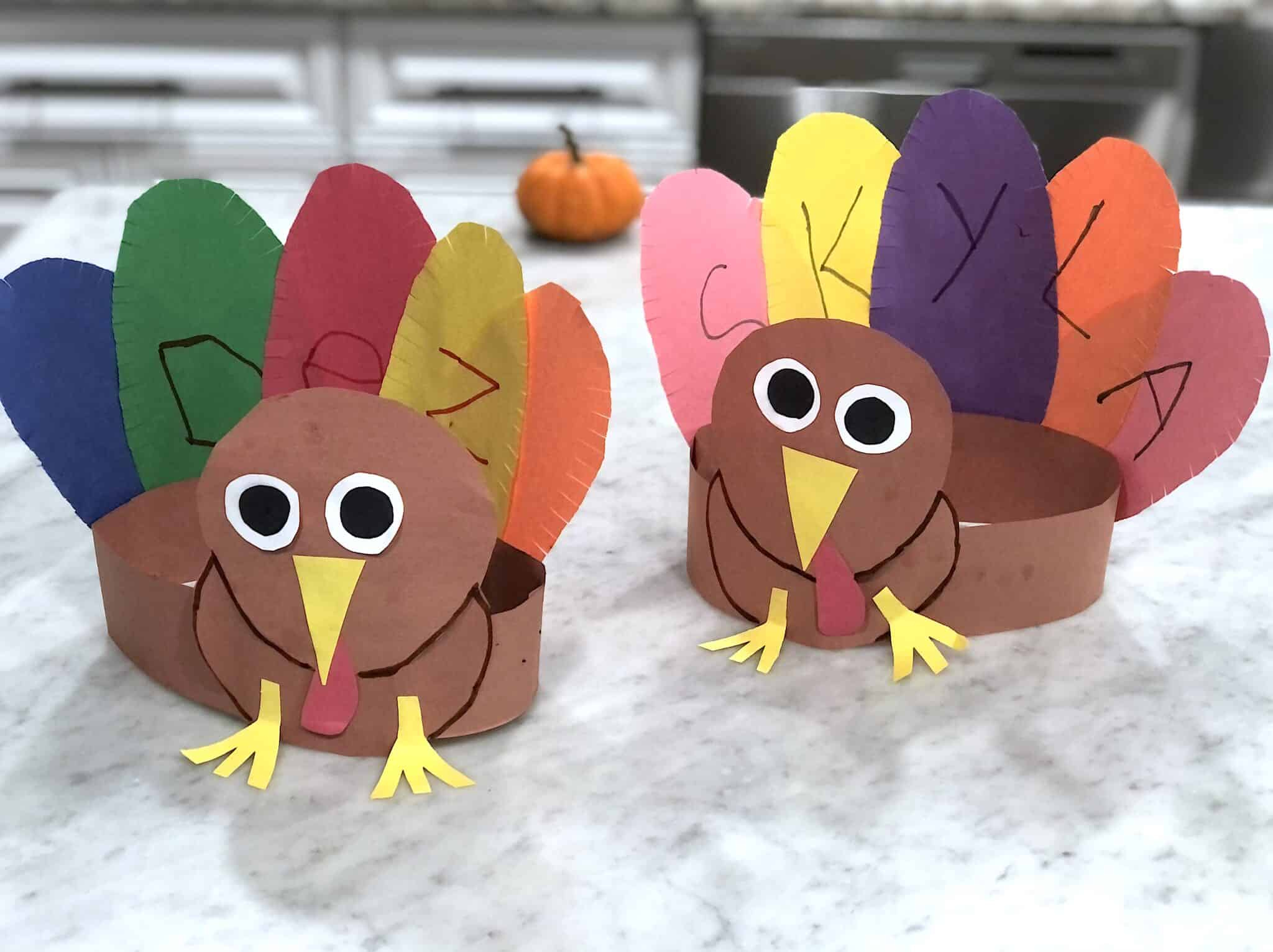 A Fun Thanksgiving Turkey Craft Kids Will Love: Turkey Hats with regard to Preschool Turkey Hat Template