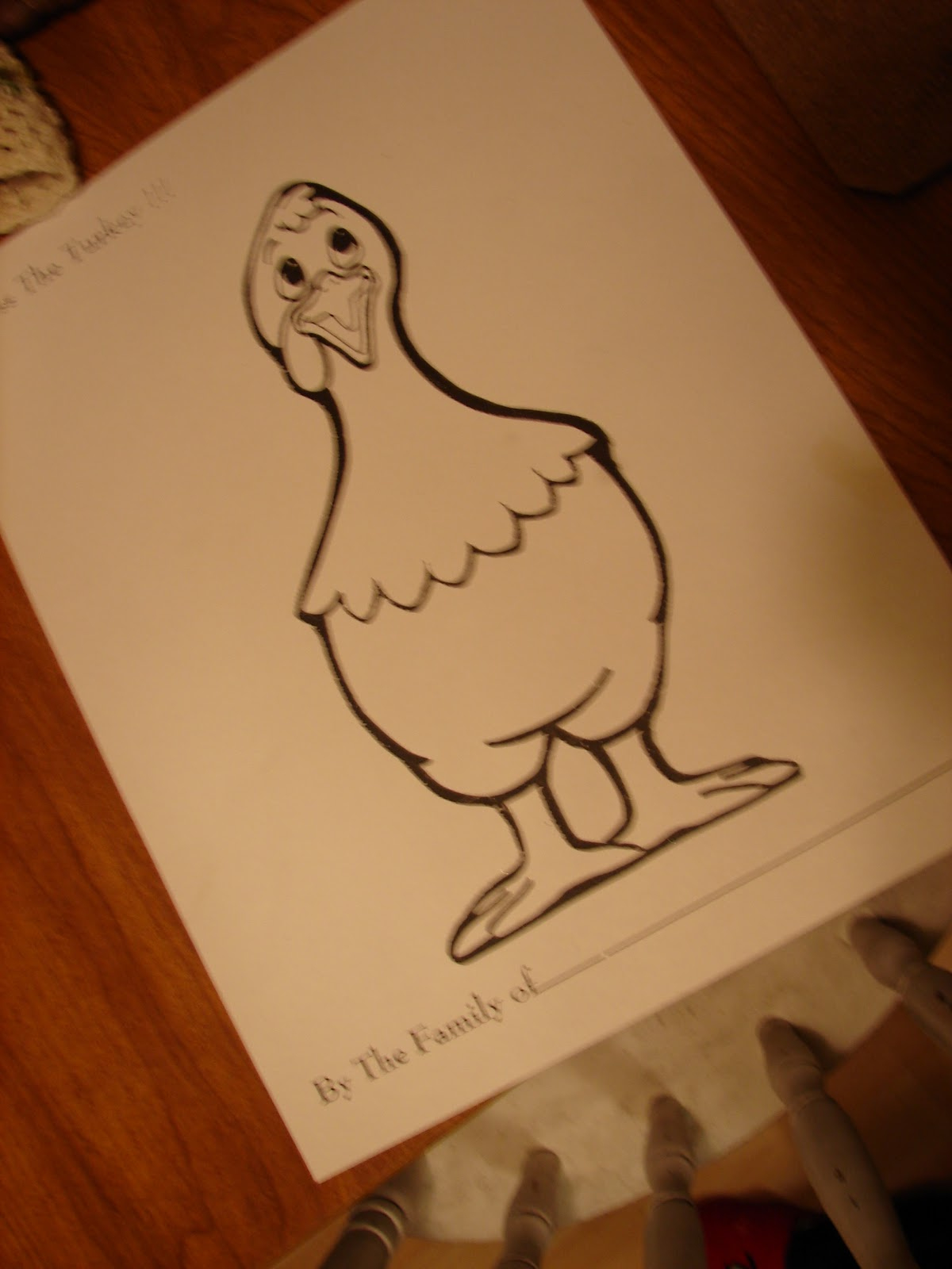 A Girl And A Glue Gun: Omigosh. An Acutal Thanksgiving Craft throughout Naked Turkey Template