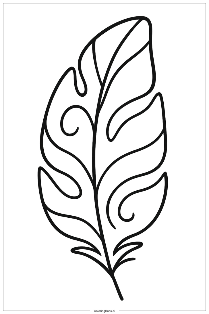 Single Feather Template Single Feather Template