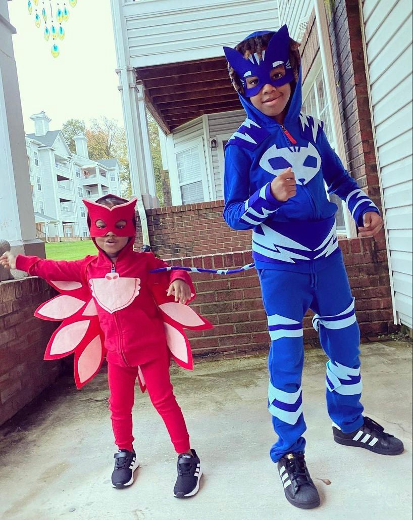 Adorable Kids Diy Pj Masks (Catboy And Owlette) Costume | Primary inside Owelette Feather Template