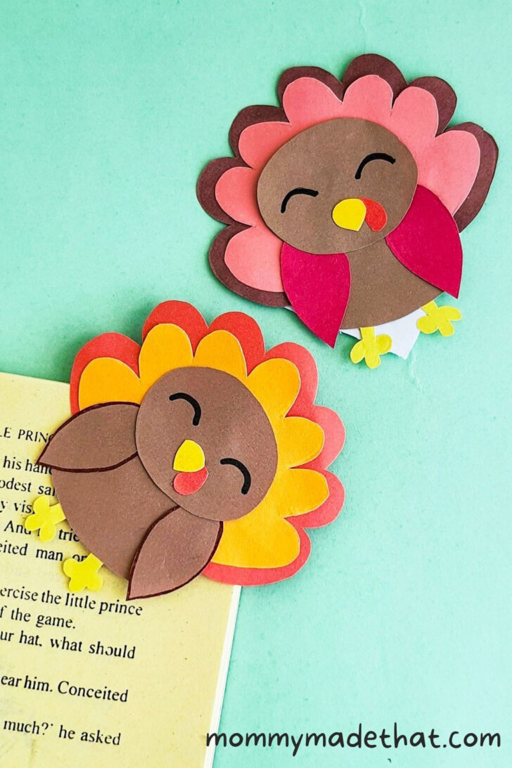 Turkey Bookmark Template