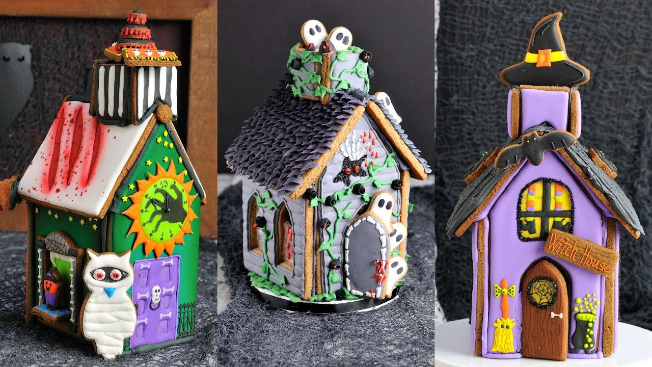 Amazing Halloween Gingerbread Houses |Compilation| regarding Nightmare Before Christmas Gingerbread House Template