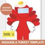 Among Us Turkey Disguise Project Printable | Disguise A Turkey For Among Us Turkey Disguise Template