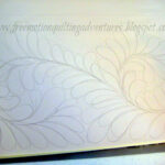 Amy'S Free Motion Quilting Adventures: Framing The Farm With Feathers With Regard To Free Feather Quilting Template