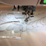 Amy'S Free Motion Quilting Adventures: Quilting With Rulers Intended For How Do Sew A Feather Ruler Template