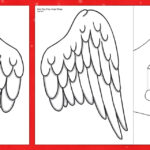 Angel Wings Template | Role Play Cut Outs | Nativity For Angel Wing Feather Template