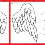 Angel Wings Template | Role Play Cut Outs | Nativity Regarding Simpile Wing Feather Template