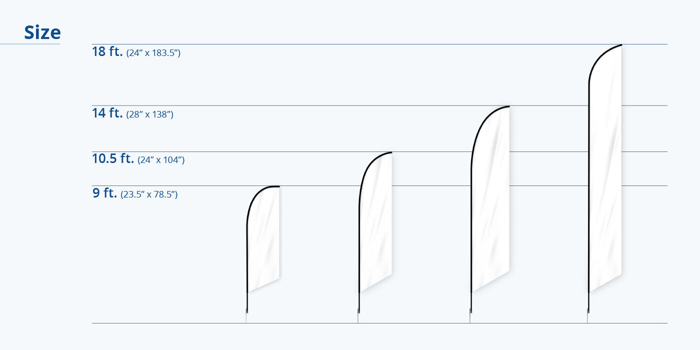 Angled Flag Banners - Custom Angled Feather Flags | Printrunner pertaining to 9 Ft Feather Flag Template