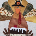 Applique Quilt Pattern Thanksgiving Machine Applique' Turkey And Pertaining To Turkey Applique Template