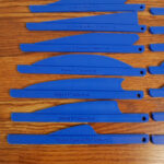 Archery Arrow Feather Fletching Templates 3D Printed Universal For Feather Fletching Template