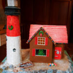 Baking Outside The Box: Gingerbread Lighthouse Throughout Lighthouse Gingerbread House Template
