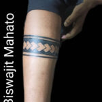 Band Tattoo For Tribal Bands Feather Braided Leather Tattoo Pattern Template
