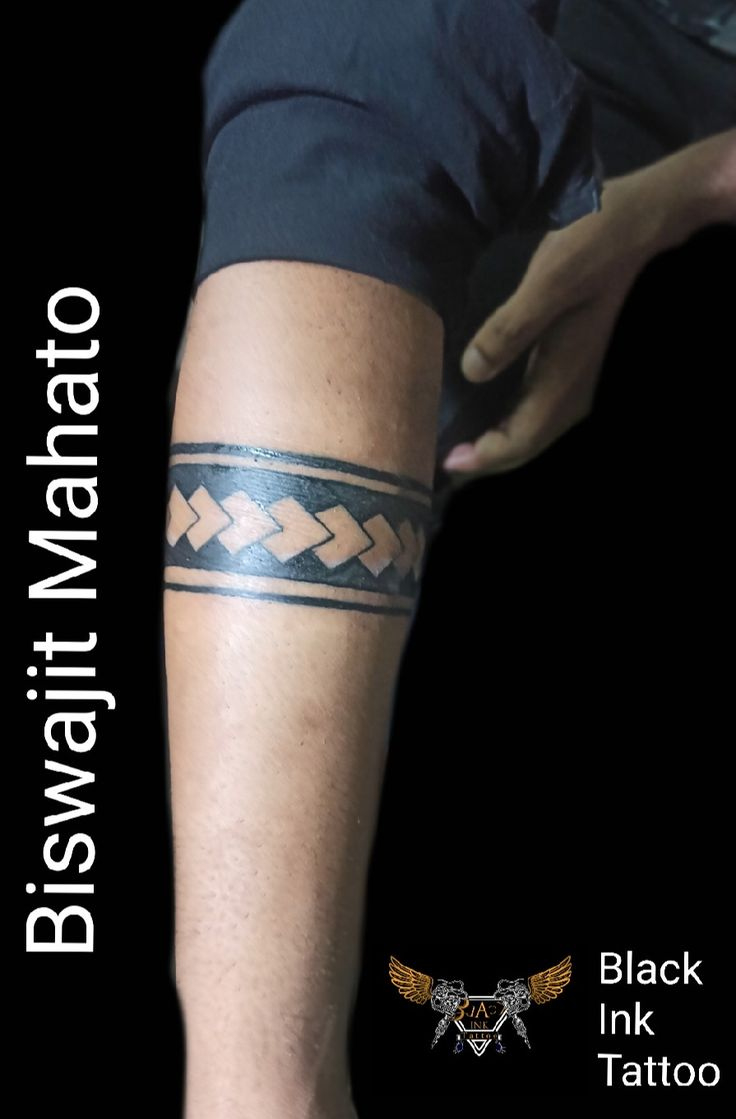 Band Tattoo for Tribal Bands Feather Braided Leather Tattoo Pattern Template